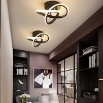 Picture of Ceiling Light Interweave Modern Creative White Black Ceiling Lamp, Warm White 22W (Black)