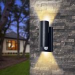 outdoor wall light black	