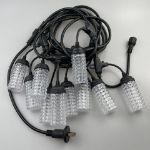 Picture of Garden String Lights, Outdoor Lights Mains Powered, 5meter LED S14 Garden Festoon String Lights with 10 LED Bulbs, Shatterproof Festoon Lights 