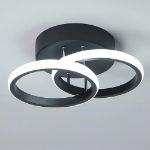  black rings simple ceiling light 