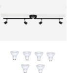 Picture of LED Ceiling Light Rotatable, 4 Way Adjustable Modern Ceiling Spotlights for Kitchen, Support 4 x 7 W GU10 Led Bulbs
