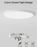 Picture of 24W 2050LM Round Ceiling Lights,150W Equivalent,6500K,Ultra-Thin,Small,IP54 Waterproof Modern LED Flush Mount Ceiling Lamp