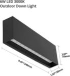 Picture of Outdoor Wall Lights Square, Wall Lamp LED SMD 6W IP65 Waterproof, Modern Decorative Garden Lights, Grey