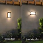 Picture of Outdoor Wall Light IP66 Waterproof Led Bulkhead Wall Light Vertical Frame Exterior Anthracite Wall Lights 