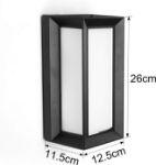 Picture of Outdoor Wall Light IP66 Waterproof Led Bulkhead Wall Light Vertical Frame Exterior Anthracite Wall Lights 