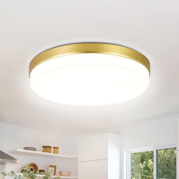 Picture of  Gold LED Ceiling Light, 36W 4000K Natural White Ceiling Lights, 3240LM Round Ceiling Lights for Bedroom, Kitchen