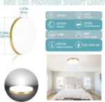 Picture of  Gold LED Ceiling Light, 36W 4000K Natural White Ceiling Lights, 3240LM Round Ceiling Lights for Bedroom, Kitchen