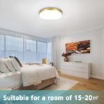 Picture of  Gold LED Ceiling Light, 36W 4000K Natural White Ceiling Lights, 3240LM Round Ceiling Lights for Bedroom, Kitchen