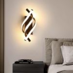 Picture of  22W LED Wall Light Indoor, Spiral LED Wall Lamp, Modern Wall Lights for Living Room Bedroom, Warm White Light, 3500K