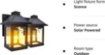 Picture of  Outdoor Solar Security Lights, Outdoor Motion Sensor with 3 Modes, IP65 Waterproof, Solar Powered Wall Light for Fence Yard