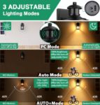 Picture of Outdoor Wall Lights, Security Motion Sensor Wall light, Waterproof Aluminum Dusk Till Dawn 3 Lighting Modes Wall Lantern Sconce 