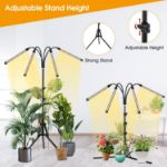 Picture of Grow Lights for Indoor Plants, 80Leds Plant Light with Stand for Tall & Large Plants, Full Spectrum Floor Grow Lamp 