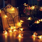 Picture of Solar Garden Lights, Honey Bee Fairy String Lights, 7M/24Ft 8 Mode Waterproof Outdoor Garden Lighting for Flower Fence, Lawn, Patio (Warm White) 