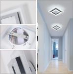 Picture of  LED Ceiling Light, 24W Modern Ceiling Lamp, Square LED Ceiling Lights for Bedroom Hallway 