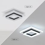 Picture of  LED Ceiling Light, 24W Modern Ceiling Lamp, Square LED Ceiling Lights for Bedroom Hallway 