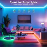 Picture of Led Strip Light, 10m Led Lights, Cuttable Led Light Strips with Smart App Control Remote, Music Sync Colour Changing RGB Led Strip Lights