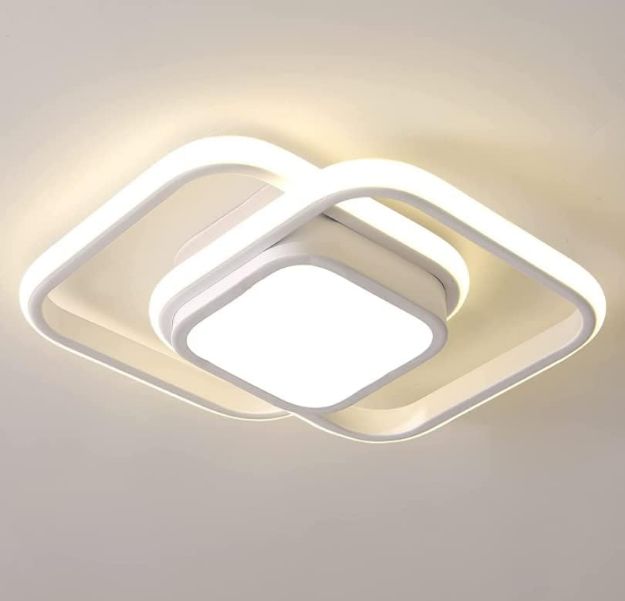 Picture of 32W LED Ceiling Lighting, 4000K Neutral Light, Modern Square Aluminum Ceiling Light Fitting  for Bedroom, Kitchen, Living Room, Hallway