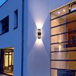 Picture of Modern Outdoor Wall Lamps Black, LED Double- Head Small Wall Lamp, Waterproof Courtyard Lamp, Fancy Lights For Wall