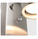 Picture of Modern Brushed Chrome IP65 Rated Up/Down Outdoor Security Wall Light