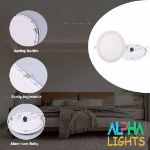 Picture of 24W LED Recessed Downlights,  Flat Ultra Slim Lamp Cool White 7000K, Super Bright Ceiling Light