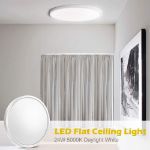 Picture of LED Flush Mount Ceiling Light Fixture, 5000K Daylight White 24W(240W Equivalent)
