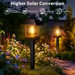 Picture of Solar Lights Outdoor Garden, 12 Pack Solar Stake Lights Garden Lights Solar Powered Waterproof,Auto On/Off Solar Path Lights for Pathway Yard Patio Landscape