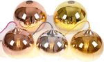 Picture of Spherical Gradient Color Glass Pendant Light Modern Glass Lamp Chandelier Hanging Light (Gold, 30cm)