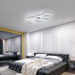 Picture of Modern LED Ceiling Lights, 32W 2500LM Hight Bright Ceiling Lamps, Cold White 6000K, White Round Design Indoor Ceiling Lighting Fixtures