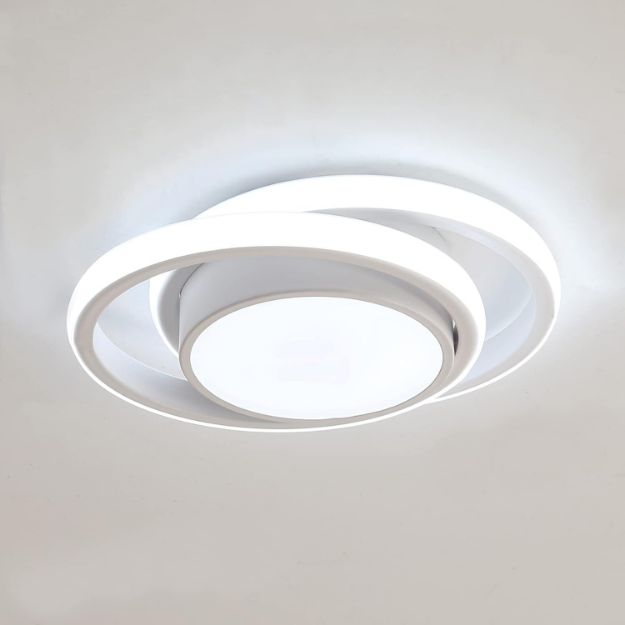 Picture of  LED Ceiling Lights, 32W 2350LM Lighting Fixture, Dia 28cm Round Modern Design Ceiling Lighting for Hallway Balcony Bedroom Corridor