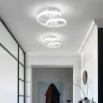 Picture of Ceiling Light Modern Creative Spiral LED Ceiling Lamp Cool White Light White Black Aisle Lamp for Entrances Doorway Corridor Office Bedroom Kitchen Living Room