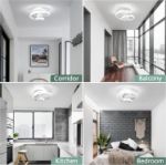 Picture of Ceiling Light Modern Creative Spiral LED Ceiling Lamp Cool White Light White Black Aisle Lamp for Entrances Doorway Corridor Office Bedroom Kitchen Living Room