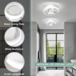 Picture of Ceiling Light Modern Creative Spiral LED Ceiling Lamp Cool White Light White Black Aisle Lamp for Entrances Doorway Corridor Office Bedroom Kitchen Living Room