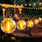 Picture of Festoon Lights Outdoor Mains Powered - 33Ft 10m G40 Garden String Lights with Shatterproof LED Bulbs Waterproof for Outside