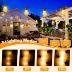 Picture of  Festoon Lights Outdoor with Remote - 70Ft 21.3M Garden String Lights Mains Powered with IP65 Waterproof LED S14 Bulbs Outside Gazebo Lights