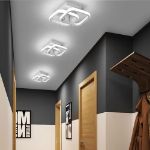 Picture of Modern Ceiling Light 22W LED Cool White 6000K, Square LED Ceiling Lights For Bathroom, Living Room, and Bathroom (White)