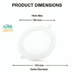 Picture of 6W LED Round Recessed Ceiling Flat Panel Down Light Ultra slim Lamp Cool White 6500K