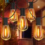 Picture of Outdoor String Lights 2Pack - 96FT Festoon Lights Mains Powered 1W Plastic Bulbs | 30 Bulbs Festoon Lighting for Garden