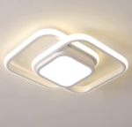 Picture of Modern Ceiling Light 22W LED Cool White 6000K,  Square LED Ceiling Lights (White) 