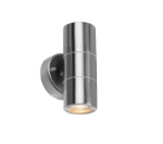 Picture of Stainless Steel Up Down Motion Sensor Wall Lights with PIR Sensor, Mains Powered Exterior Outdoor Wall Lamp