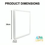 Picture of 18W LED Ceiling Light, 12-Inch Square, 6500K Cold Light – Super Bright & Energy Efficient Lighting