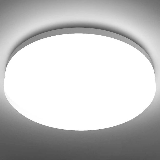 Picture of 13W White Ceiling Light - 6000K Daylight LED Light for Living Room, Dining Room, Bedroom, and Hallway