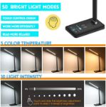 Picture of USB-Powered LED Desk Lamp, Dimmable Task Light with 3 Color Modes and 5 Brightness Levels for Home & Office