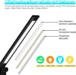 Picture of USB-Powered LED Desk Lamp, Dimmable Task Light with 3 Color Modes and 5 Brightness Levels for Home & Office