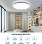 Picture of 36W LED Flush Mount Ceiling Light, 6000K Cool White for Living Room, Bedroom, Kitchen & Hallway