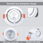 Picture of Adjustable Round Recessed SMD Downlight - 5W LED Spotlight for Precision Lighting