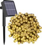 Picture of 200 LED Solar-Powered Warm White String Lights - 8 Modes with Remote Control