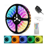 Picture of 10M Smart RGB LED Strip Light - App-Controlled, 16 Colors, Dimmable TV Backlight