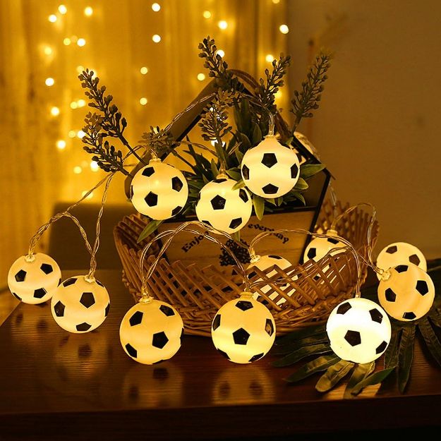 Picture of 3M 20LED Football String Lights - Warm White Decor Lighting for Sports Lovers