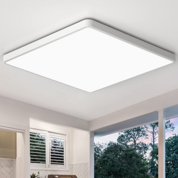 Picture of 20 Inch 48W LED Ceiling Light, Waterproof Bathroom Ceiling Lights,  Super Bright 6000K Daylight