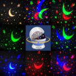 Picture of 360° Rotation Baby Star Projector Night Light | 8 Lighting Modes | Perfect Gift for Kids (Blue)